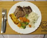 Egész sült 🍗 kacsa 🥢 ázsiai stílusban, wok 🍳 zöldségekkel 🥦🥕 és jázminrizssel 🍚🌾 recept fázis 6 fotója