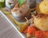 صورة لخطوة 4 من وصفة سمك الميرلو رولي🐟مع البطاطا محمرة😋