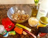 Foto del paso 1 de la receta: Arroz saborizado, mar y tierra