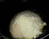A picture of step 3 of Tricolor coconut laddu.