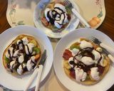 Hình bước làm 1 của món Funnel cake