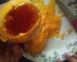 A picture of step 2 of Stuffed Mango kulfi.