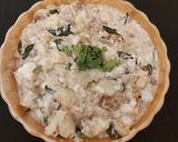 A picture of step 6 of Dahi Aloo.
