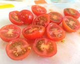 Foto del paso 1 de la receta: Pinchitos de cherrys y mozzarella con aliño de albahaca