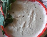 A picture of step 8 of Vermicelli dosa with sambhar chutney.