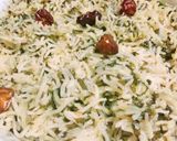 A picture of step 8 of Green Spinach Pulao.