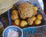 A picture of step 11 of Kofteh Tabrizi (Persian giant meat balls).