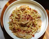 Gambar langkah 9 resipi Creamy Cheese Spaghetti.