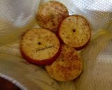 A picture of step 2 of Cinnamon Coated Apple Almonds cake dessert.