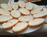 A picture of step 1 of Cucumber Toasties.