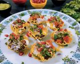 A picture of step 4 of Basket chaat.