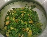 A picture of step 5 of Methi ringan.