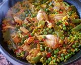 Foto del paso 10 de la receta: Paella de verduras y pollo
