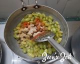 A picture of step 1 of Green Grapes Chutney.