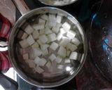 A picture of step 1 of Candied Zucchini Fruit Snacks (dehydrated/dehydrator).