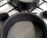 A picture of step 2 of Vickys Coconut Flour Victoria Sandwich Cake, GF DF EF SF NF.
