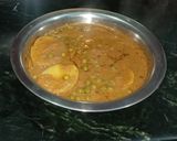 A picture of step 12 of Peas and potato curry.