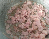 Foto del paso 1 de la receta: Pollo salteado con panceta, verduras y arroz