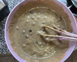 Foto del paso 3 de la receta: Budín saludable de arándanos y vainilla 💜