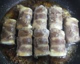 A picture of step 4 of Gooey Cheese and Tofu Pork Rolls.