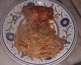 Foto del paso 4 de la receta: Fideos con pollo y salsa🤪🤪🤪