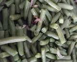 Foto del paso 2 de la receta: Nido de judías verdes con revuelto de setas