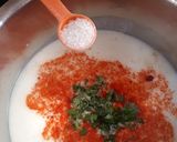 A picture of step 8 of Besan boondi raita.