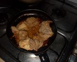 Foto del paso 2 de la receta: Cerdo Caribe con pimentón papas y jugo de sandía