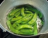 A picture of step 2 of Butter-Soy Sauce Stir-fry with Snow Peas and Shiitake.
