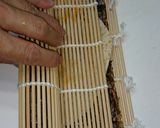 A picture of step 4 of LG's Tortilla Sushi.