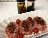 A picture of step 4 of Japanese Style Hamburger Steaks with Kinzanji Miso and Horseradish.