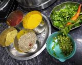 A picture of step 2 of Mung beans curry.