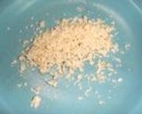 A picture of step 4 of Annin Dofu (Almond Flavored Jelly) with Loquat Kernels.