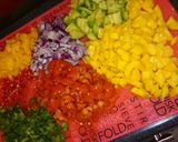 A picture of step 1 of Avocado and mango salsa!.