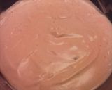 A picture of step 2 of Brad's cajun burger with Louisiana hot sauce aioli.