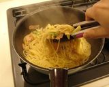 A picture of step 9 of Japanese-style Pasta Carbonara.