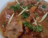 A picture of step 5 of Mutton karahi.