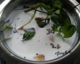 A picture of step 2 of Lemongrass flavoured milk.