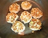 A picture of step 7 of Chicken and Burdock Root Tsukune Patties with Mustard and Ponzu.