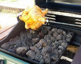 A picture of step 5 of Spit Roasted chicken.