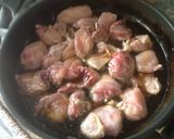 Foto del paso 2 de la receta Pollo al ajillo con tomate, curry y vino blanco