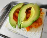 A picture of step 6 of Extravagant Caprese, Shrimp, and Avocado Sandwich.