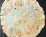 A picture of step 4 of Akki Roti.