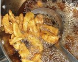 A picture of step 3 of Fried wedges#4week challenge # idd challenge.