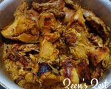 A picture of step 6 of Middle Eastern Kabsa.