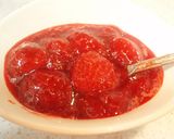 A picture of step 5 of Easy Whole Strawberry Preserves.