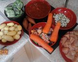 A picture of step 1 of My Chicken Stew with Crusty Bread Rolls ☺.