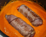 Foto del paso 9 de la receta: Rollitos de ternera en salsa de pimientos
