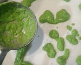 A picture of step 3 of Sandwich Dhokla.