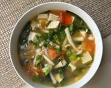 A picture of step 7 of Vietnamese Tofu Chive Soup.